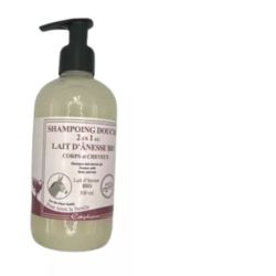 Shampoing douche 2 en 1 au Lait d'ânesse BIO corps et cheveux - 300 ml