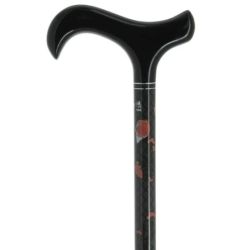 Canne réglable en carbone floral