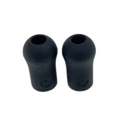 Embouts auriculaires noirs pour stéthoscopes Laubry