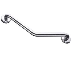 Barre d’appui inox - Coudée 135 ° - 26,5 x 26,5