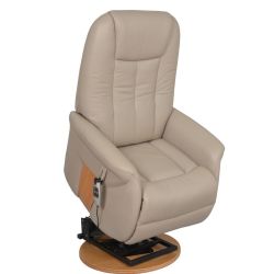 Fauteuil Releveur Électrique Pivotant - Toundra - Cuir/PU - 2 moteurs