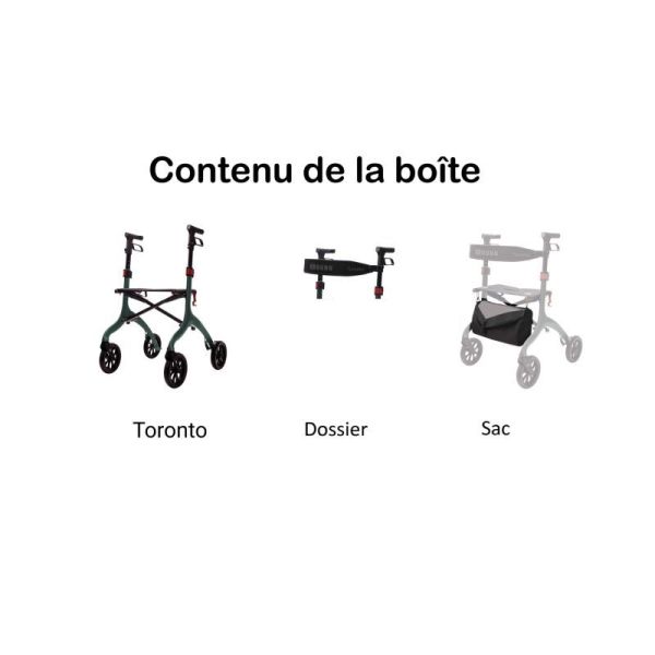 Rollator en carbone ultra-léger - Toronto