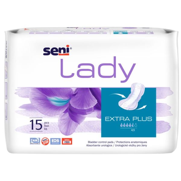 Seni Lady - Extra Plus - Protections Anatomiques  - Sachet de 15