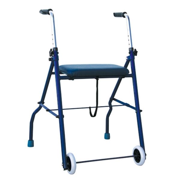 Rollator Pliant - 2 Roues - Bleu