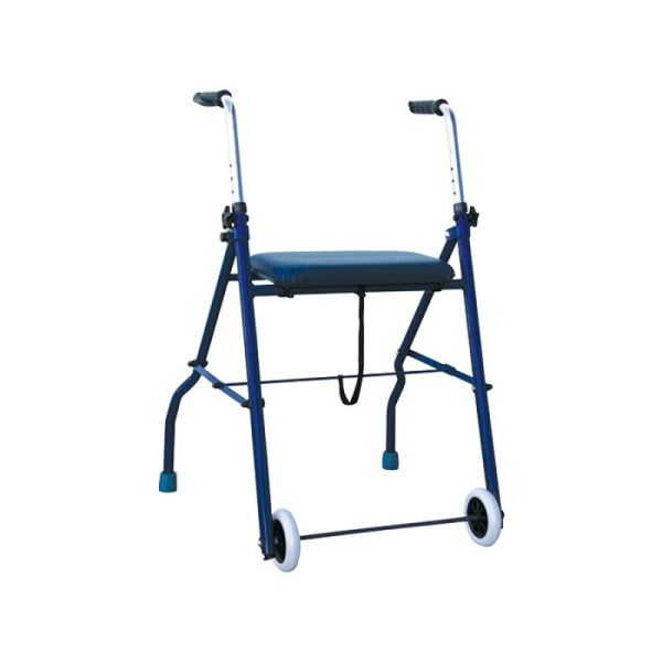 Rollator Pliant - 2 Roues - Bleu