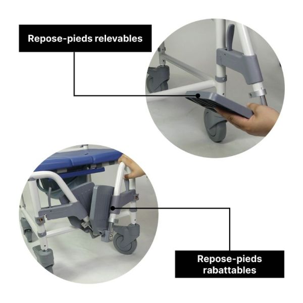 Chaise de douche / WC Aston
