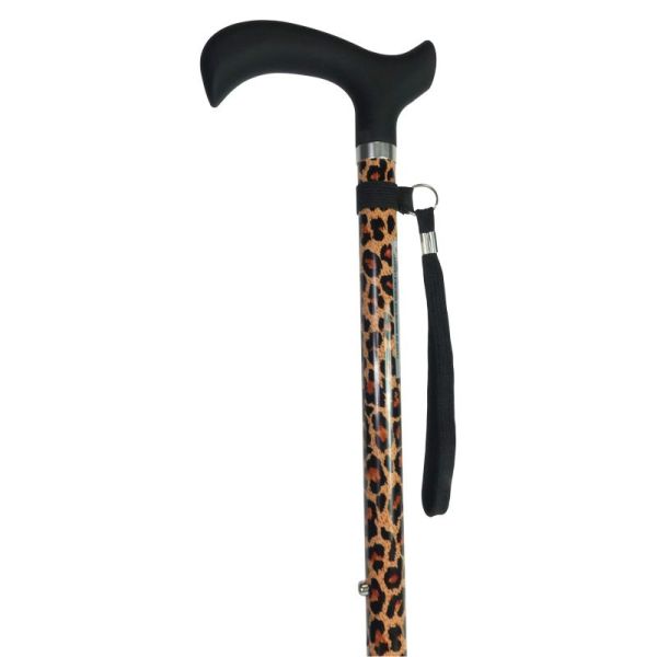 Canne de marche design en aluminium - Léopard