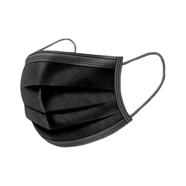 Masques noirs - 3 plis - Type II - Boîte de 50