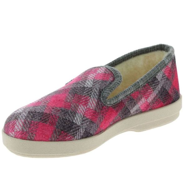 Chaussons Confort - Géraldine - Rose