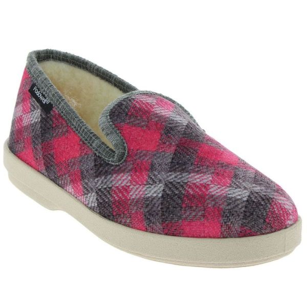 Chaussons Confort - Géraldine - Rose