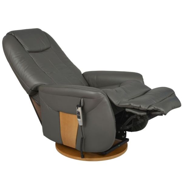 Fauteuil Releveur Électrique Pivotant - Toundra - Cuir/PU - 2 moteurs