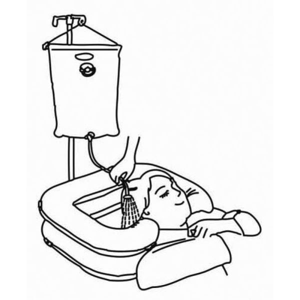 Bac à shampoing Gonflable