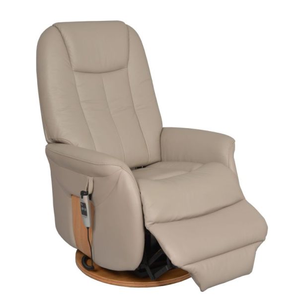 Fauteuil Releveur Électrique Pivotant - Toundra - Cuir/PU - 2 moteurs