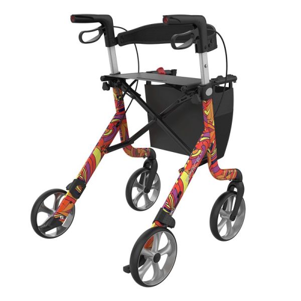 Rollator Space LX Flower Alu Large 62 cm