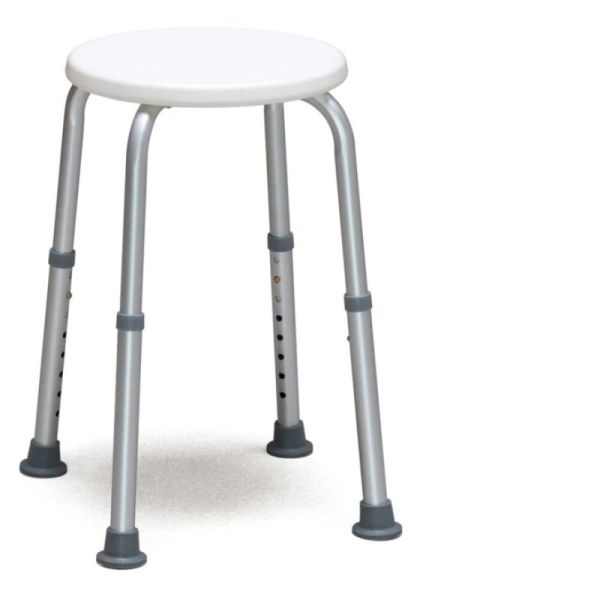 Tabouret de Douche Rond - Pieds Réglables