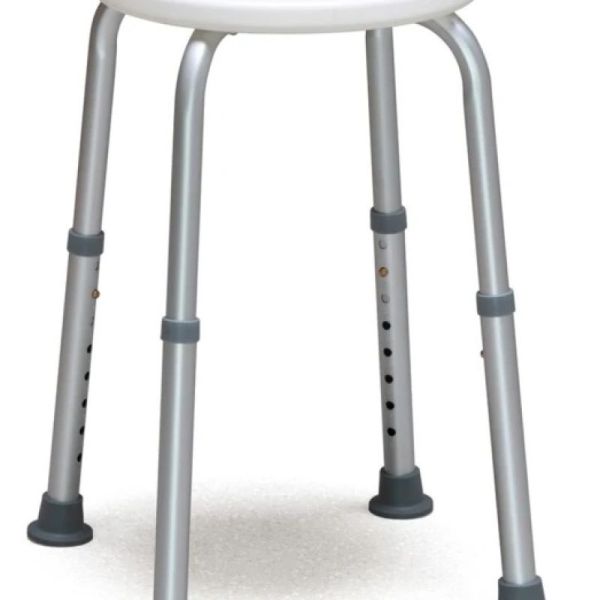 Tabouret de Douche Rond - Pieds Réglables