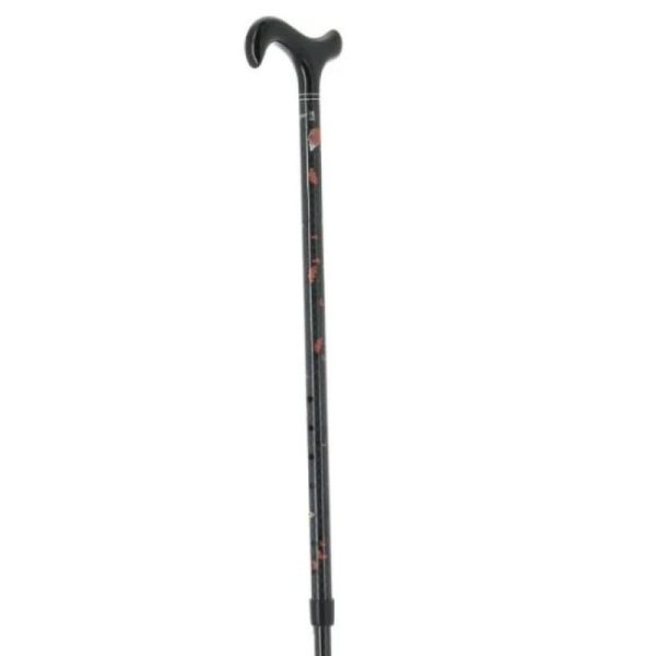 Canne réglable en carbone floral