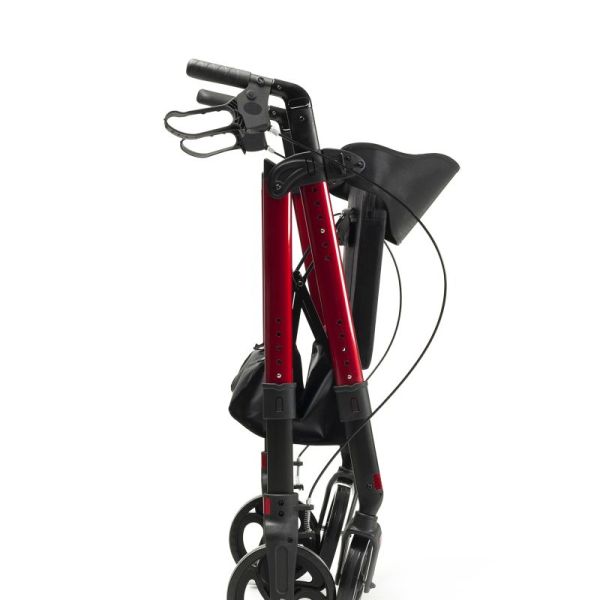 Rollator 4 Roues Goliat XXL  200Kg Rouge