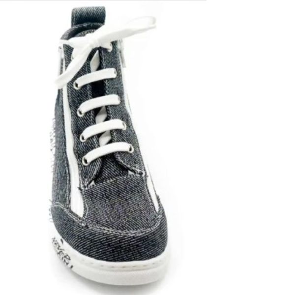 Frenchy Toile - Chaussures à Volume Variable - Bleu Jeans