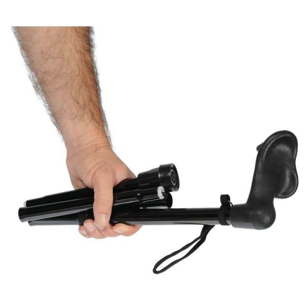 Canne pliable en aluminium à poignée ergonomique