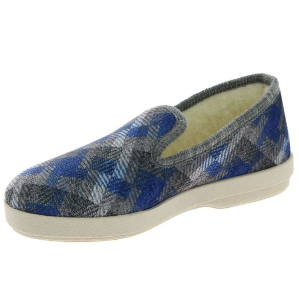 Chaussons Confort - Géraldine 02 - Bleu