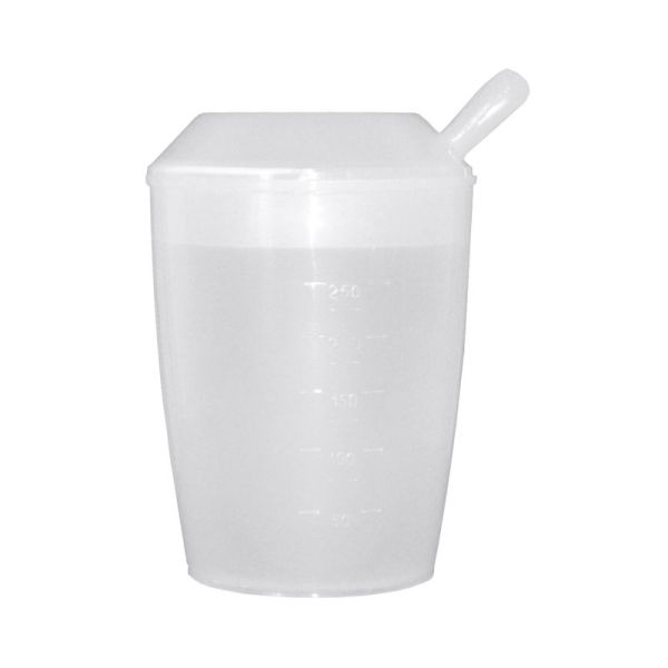 Verre - Plastique - 250 ml - Blanc