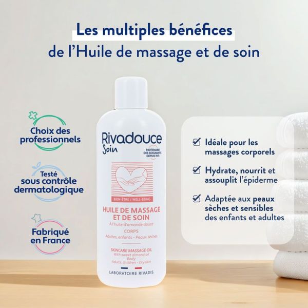 Huile de massage et de soin - 500 ml