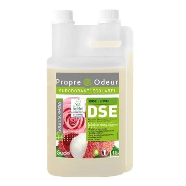 Détergent Surodorant Écolabel 1 L Rose-Litchi – Propre Odeur