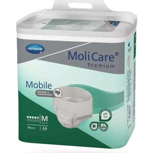 MoliCare Premium Mobile – Culottes absorbantes jetables (sachet de 14 unités)