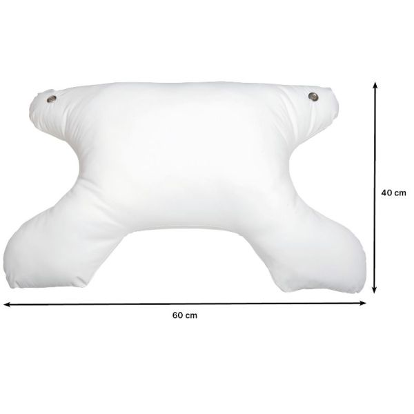 Oreiller pour patient avec masque (CPAP / oxygène)