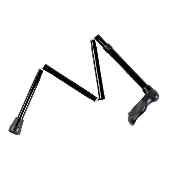 Canne pliable en aluminium à poignée ergonomique