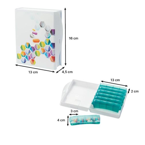 Pilulier Pilbox Hexago