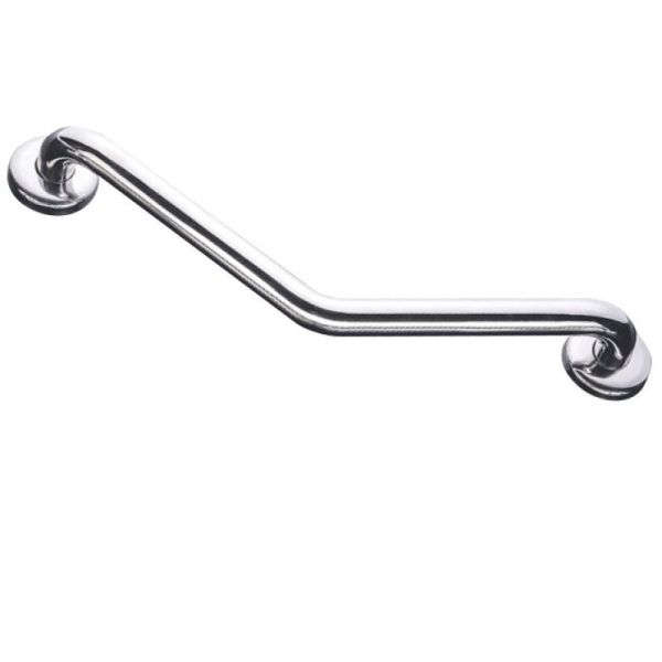 Barre d’appui inox - Coudée 135 ° - 26,5 x 26,5