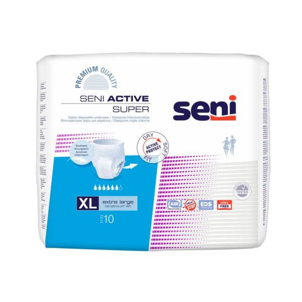Seni Active Super - Slip Absorbant - Paquet de 10