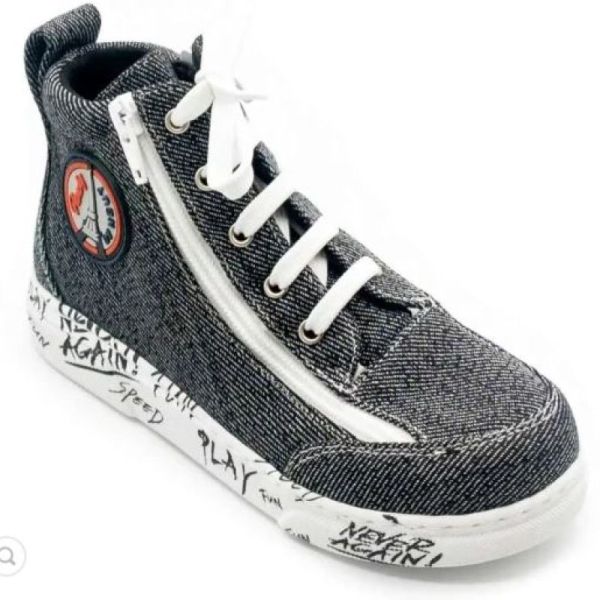 Frenchy Toile - Chaussures à Volume Variable - Bleu Jeans