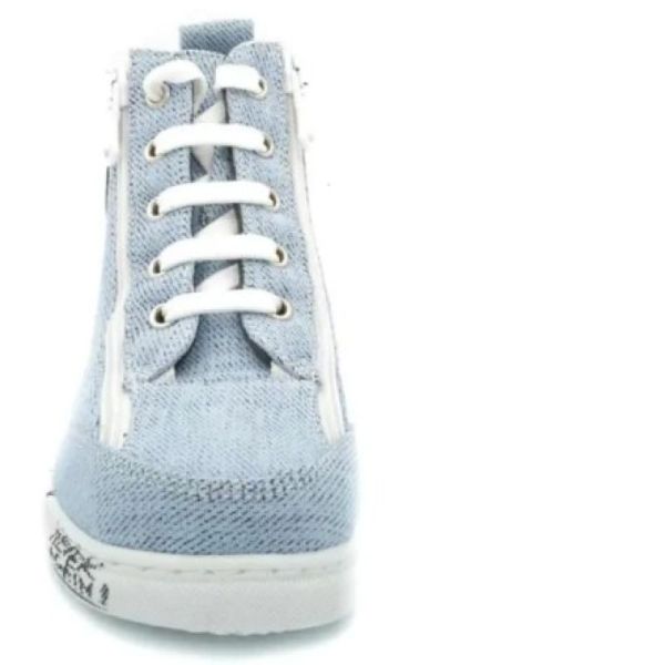 Frenchy Toile - Chaussures à Volume Variable - Bleu Ciel