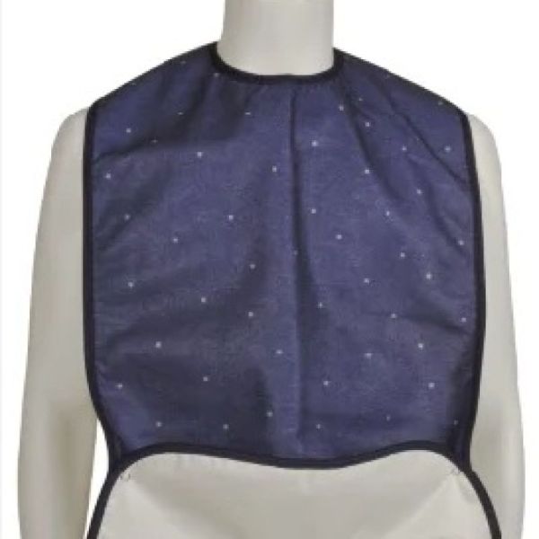 Bavoir Imperméable - Boutons Pressions - Bleu