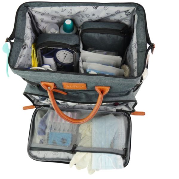 Mallette Medical Etretat - Mini Sac - Gris Marron