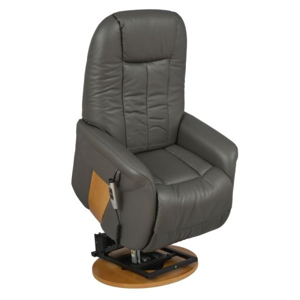 Fauteuil Releveur Électrique Pivotant - Toundra - Cuir/PU - 2 moteurs