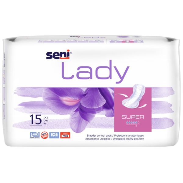 Seni Lady  - Super - Protections Anatomiques - Sachet de 15