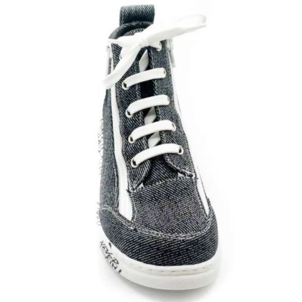 Frenchy Toile - Chaussures à Volume Variable - Bleu Jeans