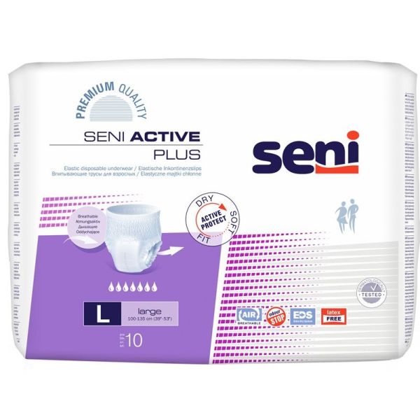 Seni Active Plus - Slip Absorbant - Paquet de 10