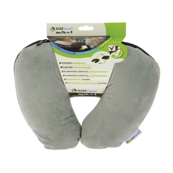 Cale-Nuque - Oreiller - 2 en 1 - Microbilles