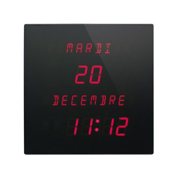 Horloge calendrier à grande visibilité