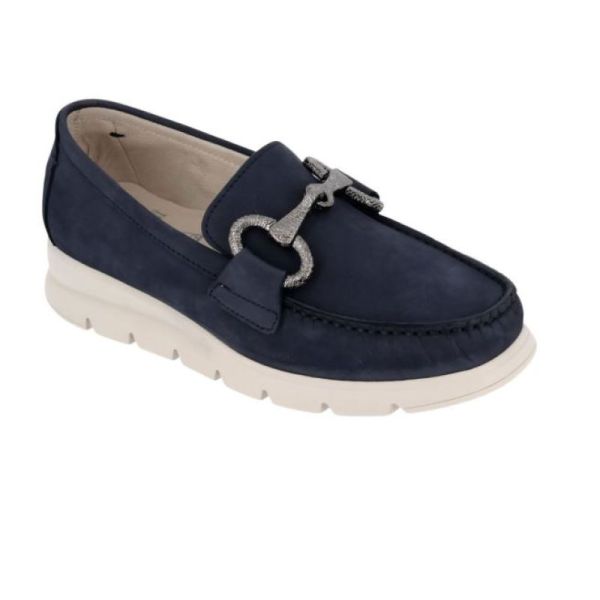 Mocassins - S3111 - Nabuk - Bleu