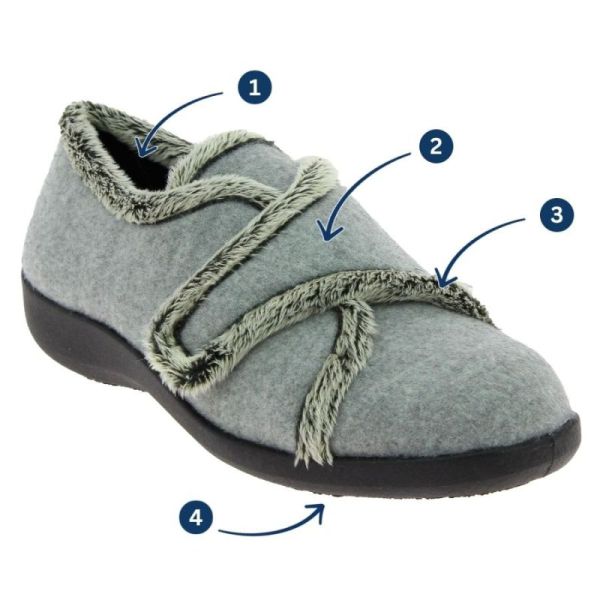 Chaussons CHUT - Plumette - Gris