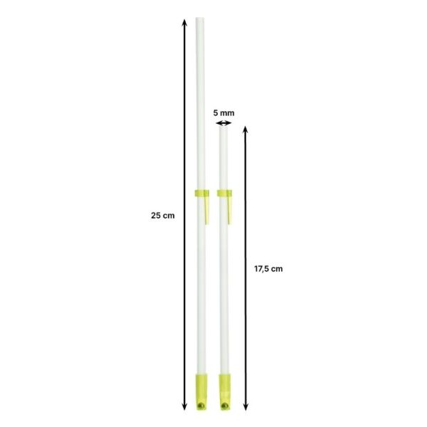 Lot de 2 pailles anti reflux