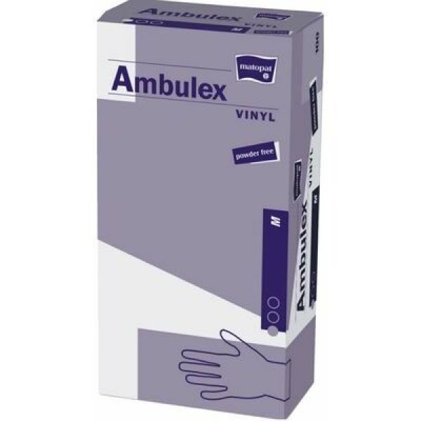 Gants d’examen Ambulex en vinyle non poudrés 6/7