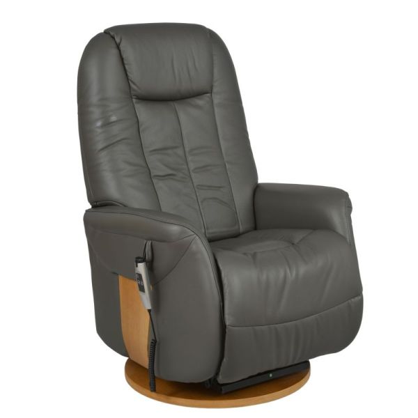 Fauteuil Releveur Électrique Pivotant - Toundra - Cuir/PU - 2 moteurs