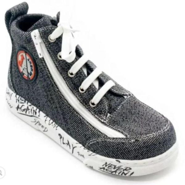 Frenchy Toile - Chaussures à Volume Variable - Bleu Jeans